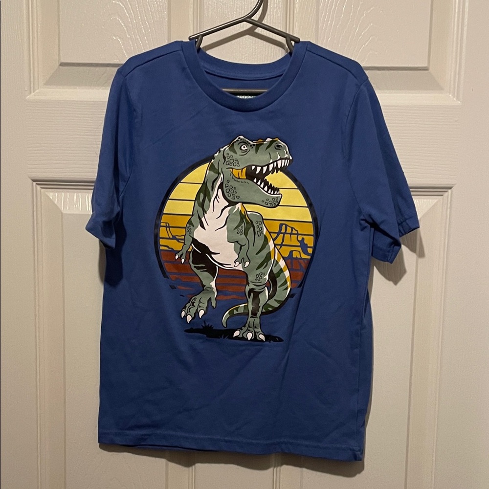 Blue Dinosaur Graphic Kids T-Shirt